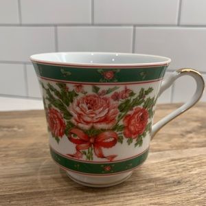 Lefton China Vintage Roses Coffee Tea Mug | Replacement 1990 Lefton 07668